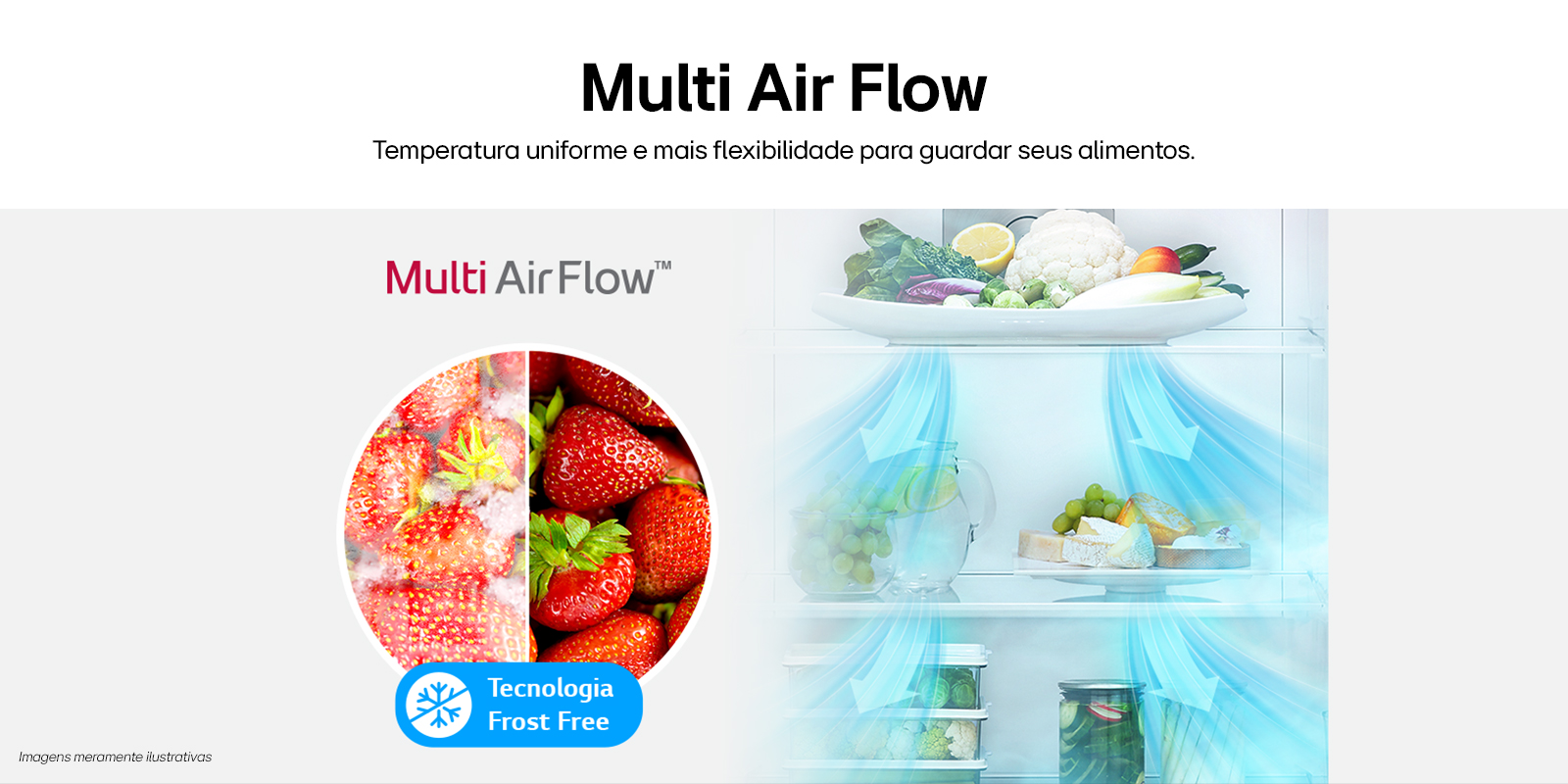 Gaveta cheia de frutas e legumes com cor e qualidade