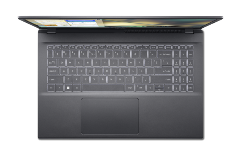 Notebook Acer Aspire 5 visto de trás inclinado