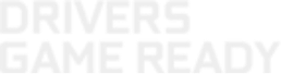 Logo Drivers Game Ready em branco.