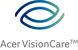 Logo AcerVisionCare em formato que lembra um olho.