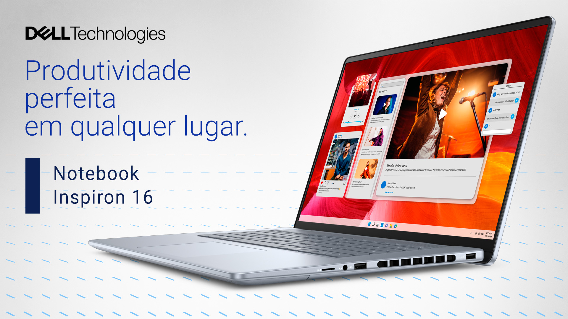 Banner Notebook Inspiron 16