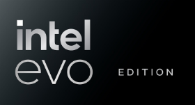 Logo intel evo edition em preto