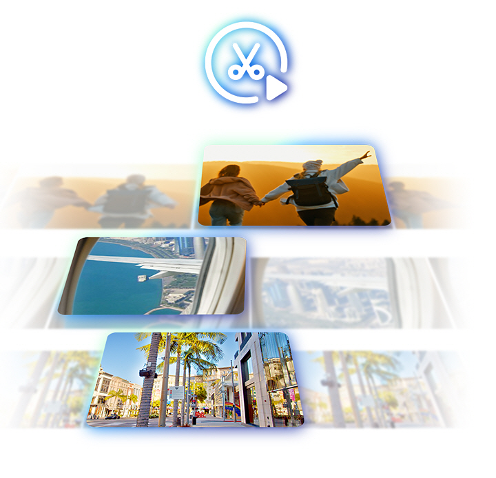 Um destaque importante de v&aacute;rios v&iacute;deos diferentes pode ser editado em conjunto usando o Corte Autom&aacute;tico.