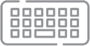 ícone teclado