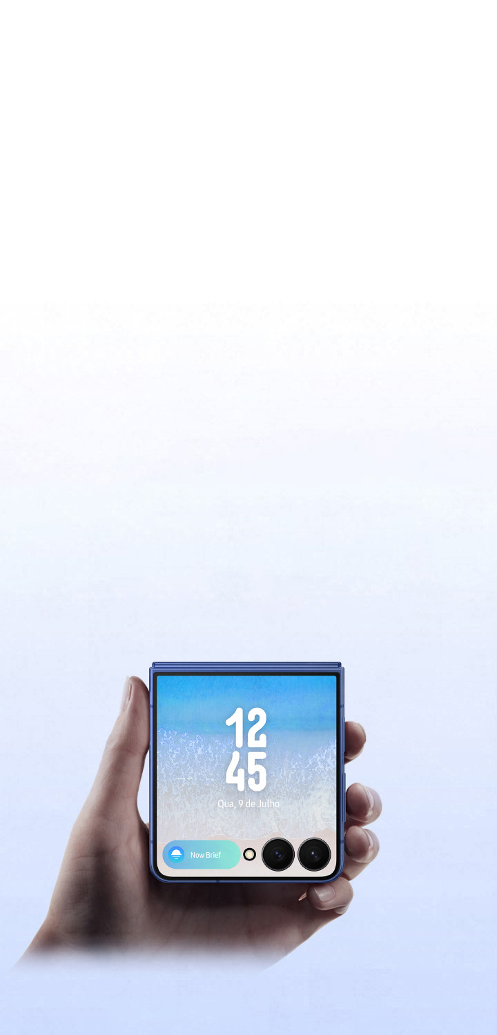 Smartphone Samsung Galaxy Z Flip7 256GB Preto 5G Tela 6,9