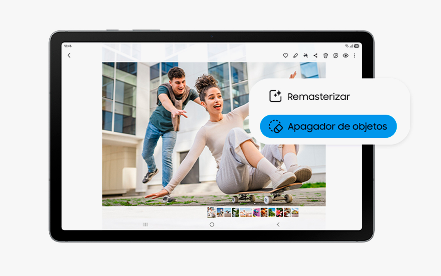 O botão Galaxy AI é selecionado na tela.
