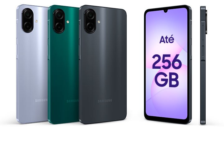 Celular Samsung Galaxy A07 128GB Verde 4GB RAM Tela 6,7