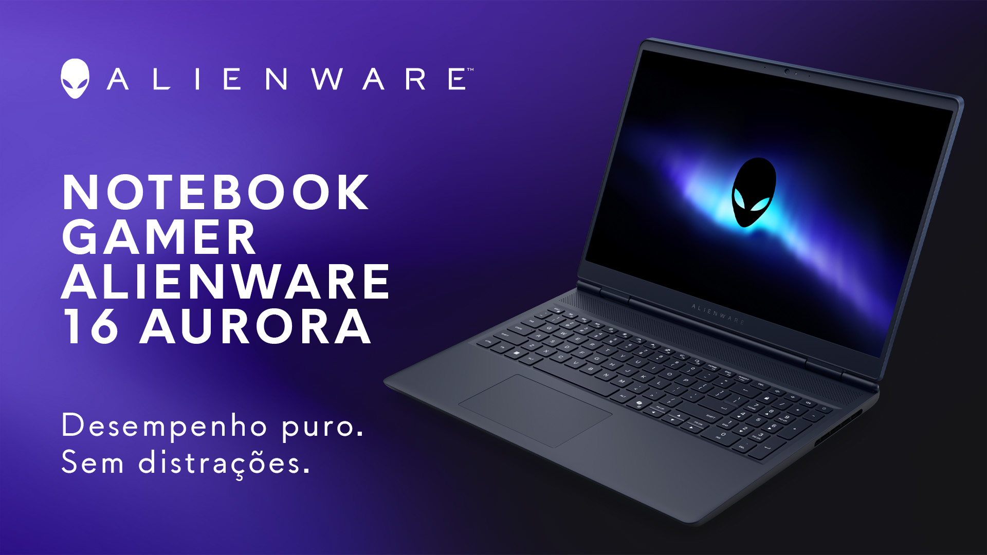 Banner Notebook Gamer Alienware 16 Aurora