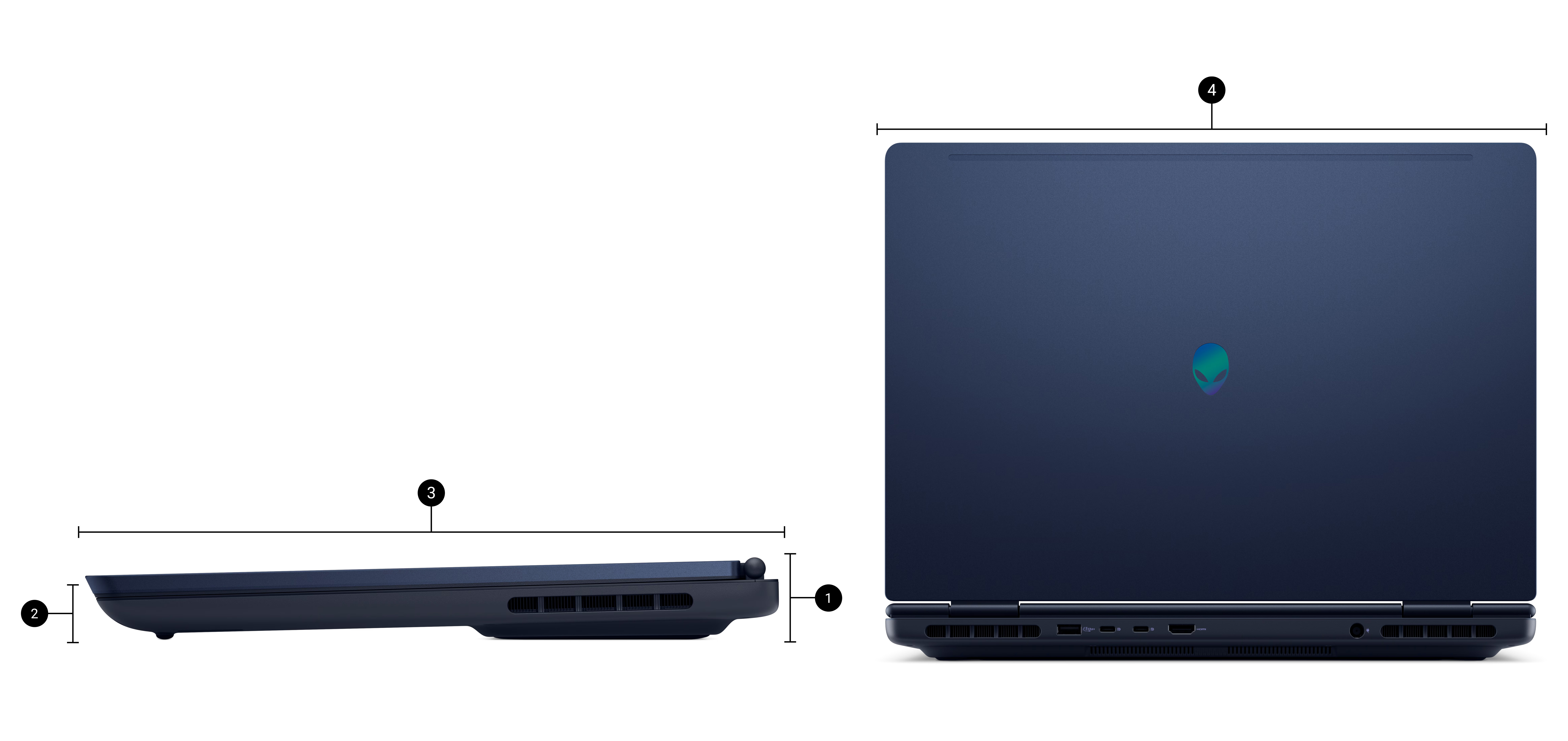 Dimensões e Peso 16 Alienware Aurora