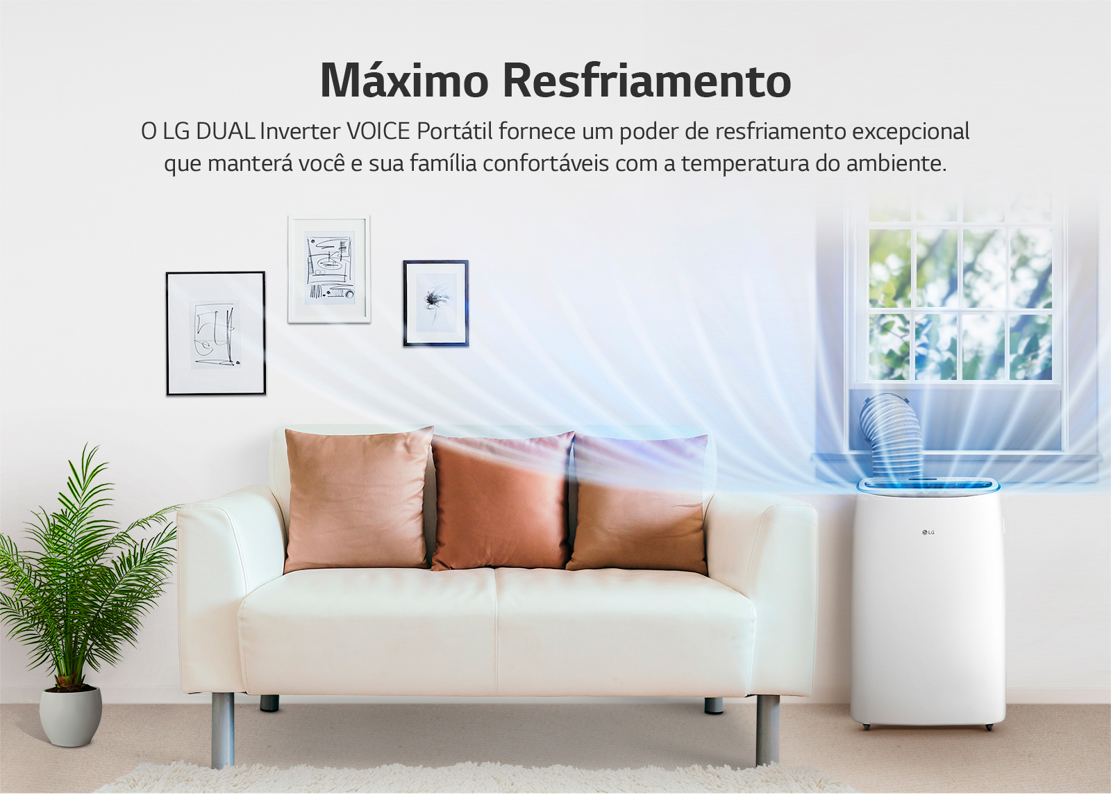 LG Dual Inverter Voice Portátil
