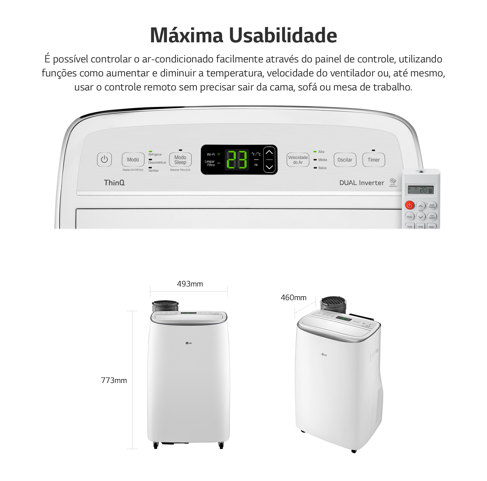 LG Dual Inverter Voice Portátil