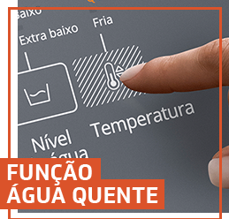 Botão agua quente