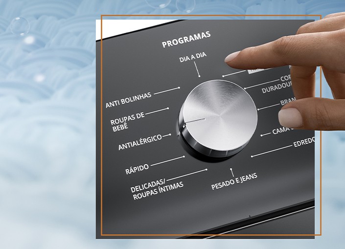 Painel de Programas da Lavadora Brastemp Titanio 12kg