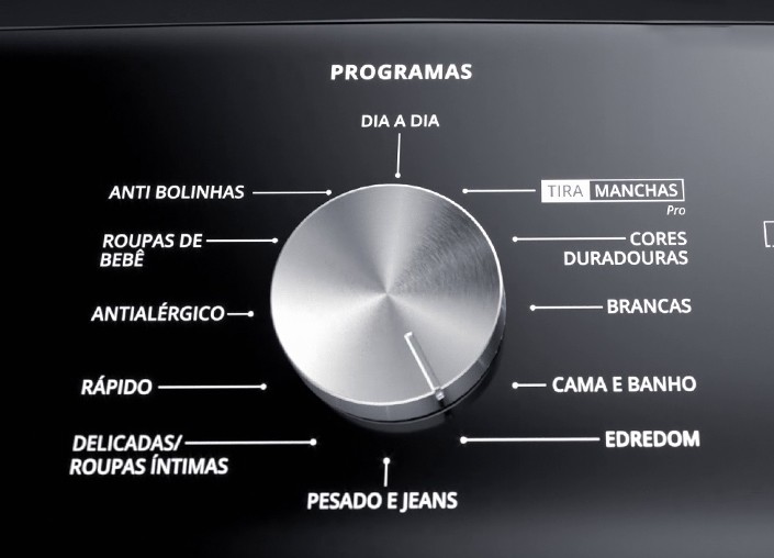 Programas da Lavadora Brastemp Titanio 12kg