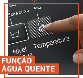 Botão agua quente