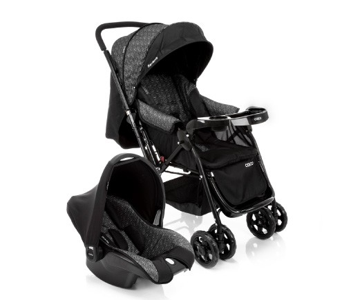 Travel System Reverse Preto Rajado