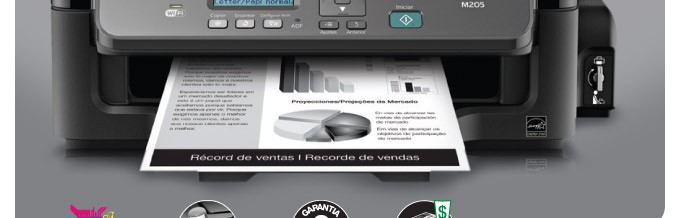 Multifuncional Monocromática Epson WorkForce M205
