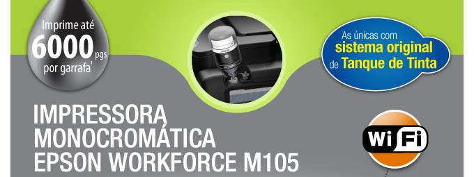 Impressora Monocromática Epson WorkForce M105
